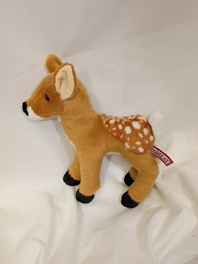 EUC Douglas Deer Fawn Glory Plush Stuffed Animal Toy Spotted Tan Small Stands